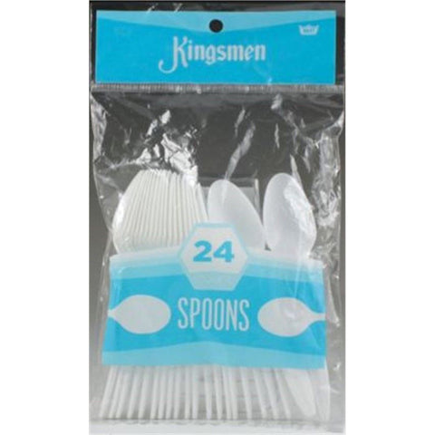 KINGSMEN - Cutlery Plastic Spoons White