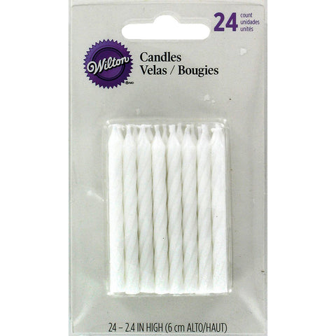 WILTON - Birthday Candles, 2.5-Inch, White