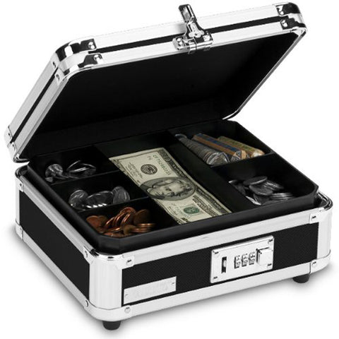 VAULTZ - Black Locking Cash Box