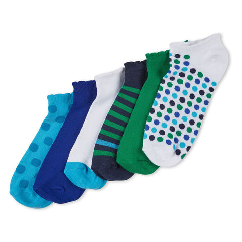NO NONSENSE - Women's Color Expressions Patterned No-Show Socks
