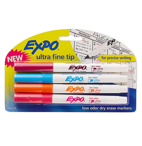 EXPO - Low-Odor Dry Erase Markers, Ultra Fine Tip, Fashion Colors