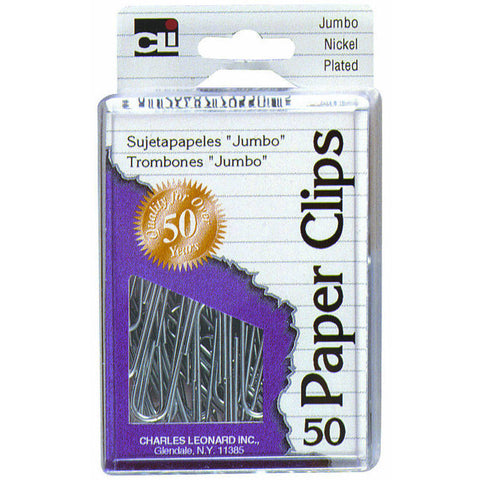 CLI - Jumbo Nickel Plated Paper Clips