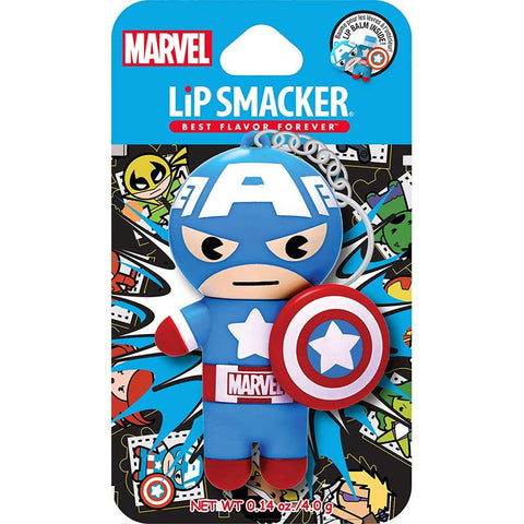 LIP SMACKER - Marvel Super Hero Captain America Lip Balm, Red, White and Blue-berry