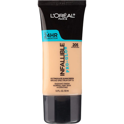 L'OREAL - Infallible Pro-Glow Foundation, Natural Beige