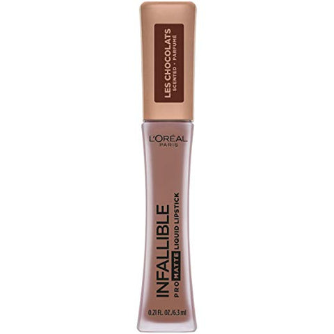 L'OREAL Infallible Pro Matte Les Chocolats Scented Liquid Lipstick Bittersweet