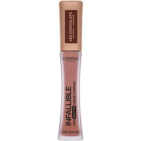 L'OREAL Infallible Pro Matte Les Chocolats Scented Liquid Lipstick Dose Of Cocoa