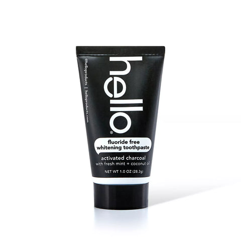 HELLO Activated Charcoal Whitening Toothpaste Travel Size