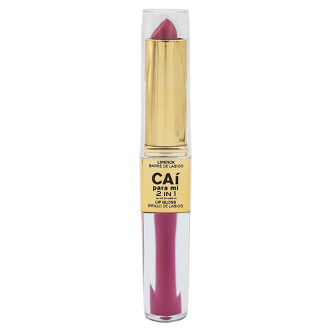 CAI PARA MI - 2-in-1 Lipstick and Lip Gloss Fuchsia