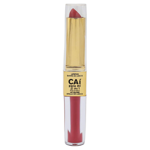 CAI PARA MI - 2in1 Lipstick and Lip Gloss Pink Candy