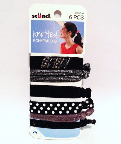 SCUNCI - Knotted Ponytailers Multicolor
