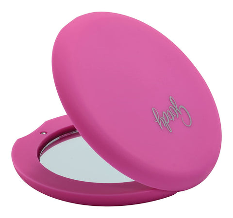 GOODY - Soft Touch Compact Mirror with Dual Magnification Assorted Colors