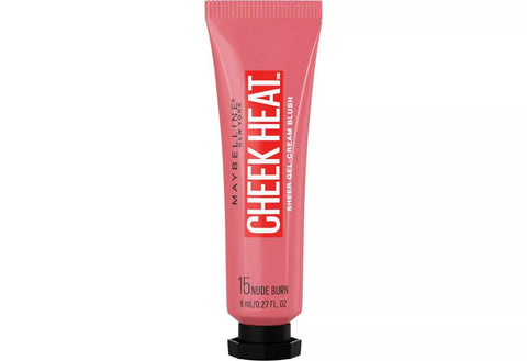 MAYBELLINE - Cheek Heat Sheer Gel Cream Blush Nude Burn 15