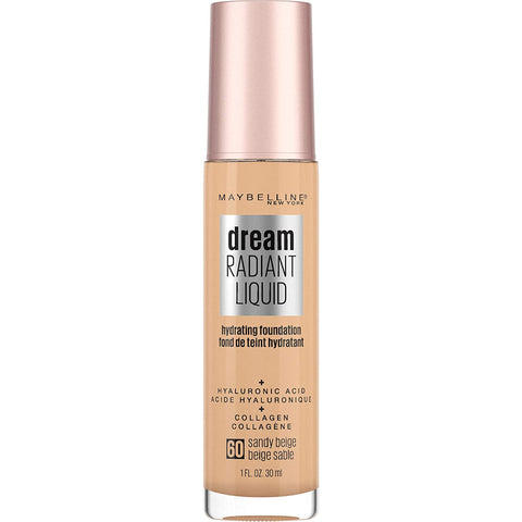 MAYBELLINE - Dream Radiant Liquid Hydrating Foundation Medium Coverage Sandy Beige 60