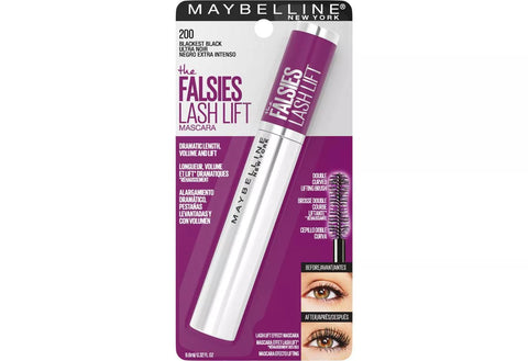MAYBELLINE - The Falsies Lash Lift Washable Mascara Eye Makeup Blackest Black