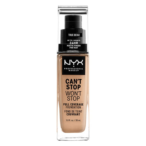 NYX - Can't Stop Won't Stop 24HR Full Coverage Foundation True Beige