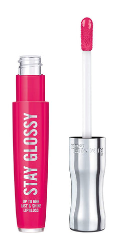 RIMMEL - Stay Glossy Lip Gloss the Future is Pink 360