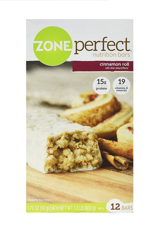 Zone Perfect Nutrition Bars Cinnamon Roll