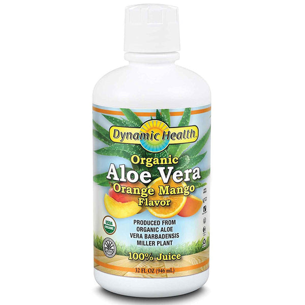 DYNAMIC HEALTH - Organic Aloe Vera Juice Orange & Mango Flavor