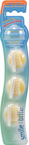 Smile Brite Replacement Heads Natural Double Tip X Soft