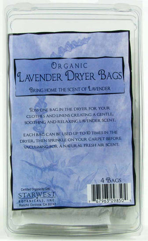 Starwest Botanicals Organic Lavender Dryer Bags