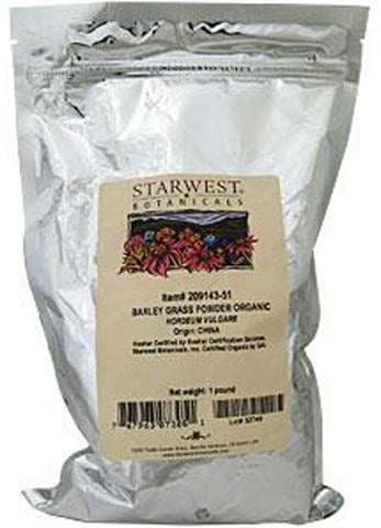 Starwest Botanicals Organic Barley Grass Powder