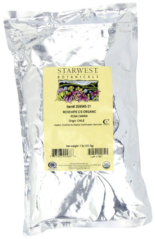 Starwest Botanicals Organic Rosehips CS Seedless