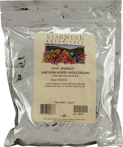Starwest Botanicals Organic Hawthorn Berries Whole