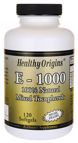 Healthy Origins Vitamin E 1000 Mixed Tocopherols