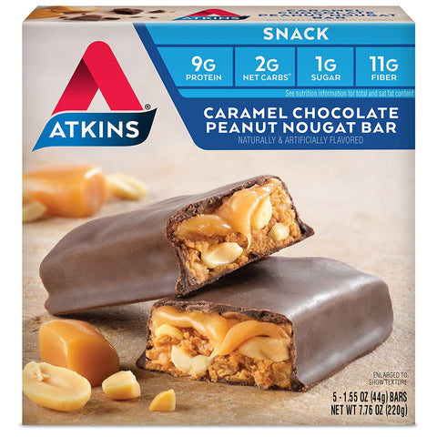 ATKINS - Advantage Caramel Chocolate Peanut Nougat Bars