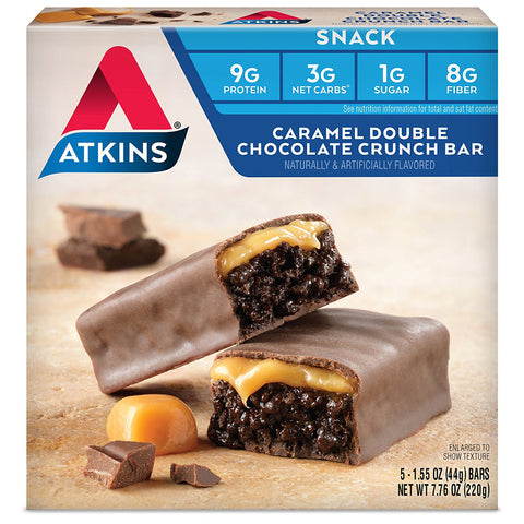 ATKINS - Advantage Caramel Double Chocolate Crunch Bars