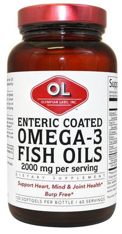 Olympian Labs Enteric Coated Omega 3 Fish Oils