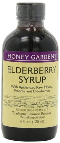 Honey Gardens Apiaries Apitherapy Honey Elderberry Extract with Propolis