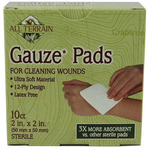 ALL TERRAIN - Latex Free Cotton Gauze Pads 2 in. x 2 in.