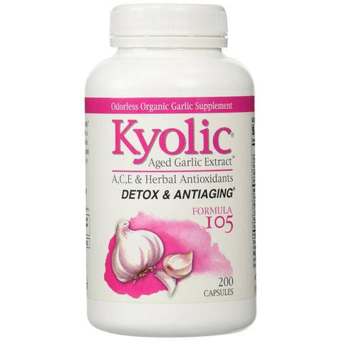 Kyolic Aged Garlic Extract Detox Anti Aging Formula 105