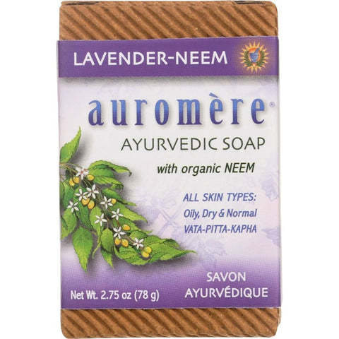 AUROMERE - Lavender-Neem Ayurvedic Bar Soap