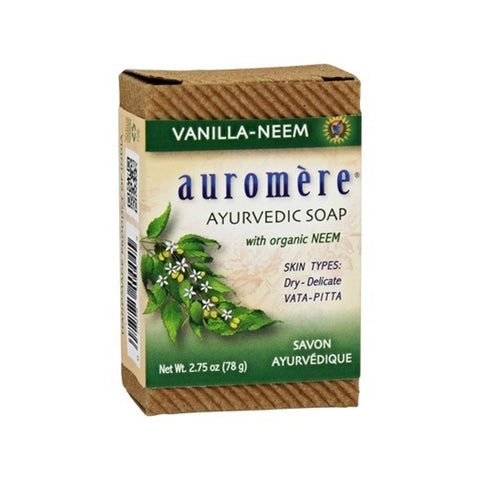 AUROMERE - Ayurvedic Bar Soap Vanilla-Neem