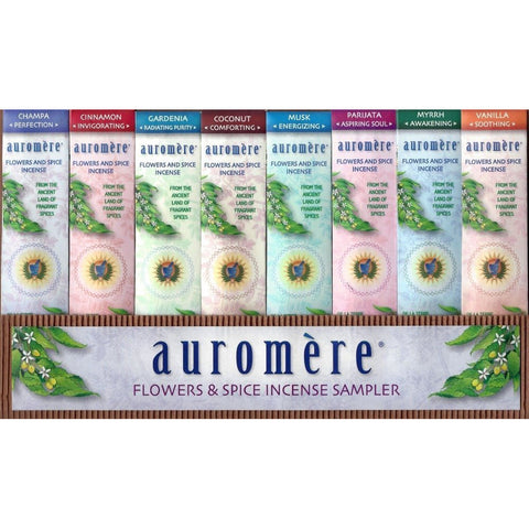 AUROMERE - Flowers & Spice Incense Sampler