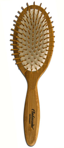 Fuchs Brushes Hairbrush Ashwood Lg Oval Wood Pins 5122