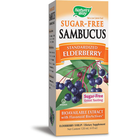 NATURES WAY - Sugar-Free Sambucus Syrup Standardized Elderberry