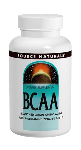 Source Naturals BCAA with L Glutamine Zinc B6 and B12