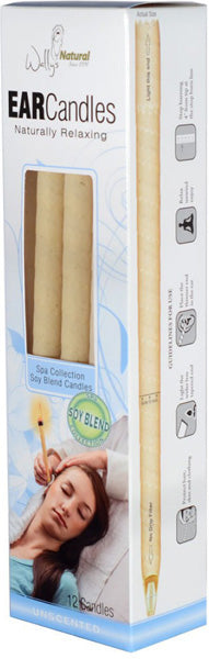 Wallys Natural Products Ear Candles Soy Blend Paraffin