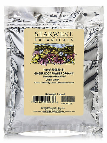 Starwest Botanicals Organic Ginger Root Powder