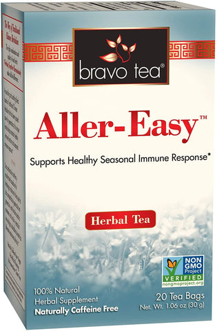 Bravo Tea - 100% Natural Aller-Easy Herbal Tea - 20 Tea Bags