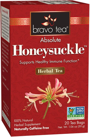 BRAVO TEAS - Absolute Honeysuckle Herbal Tea - 20 Tea Bags
