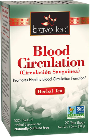 BRAVO TEAS - Blood Circulation Herbal Tea - 20 Tea Bags