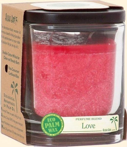 ALOHA BAY - Eco Palm Wax Candle Love Red - 8 oz. (227 g)