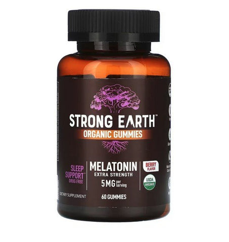 YUM V'S - Strong Earth Organic Melatonin 5mg - 60 Gummies