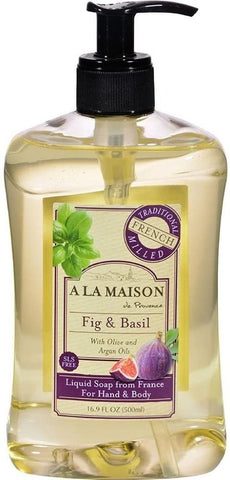 A LA MAISON - French Liquid Soap Fig & Basil - 16.9 fl. oz. (500 ml)