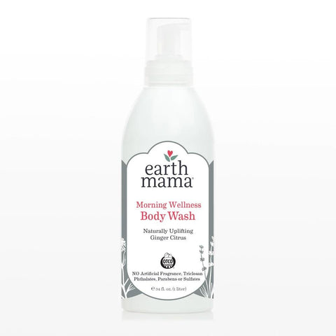 EARTH MAMA - Morning Wellness Body Wash - 34 fl. oz. (1 Liter)