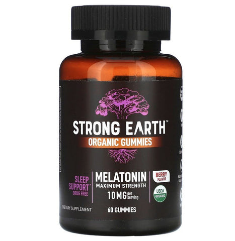 YUM V'S - Strong Earth Organic Melatonin 10mg - 60 Gummies